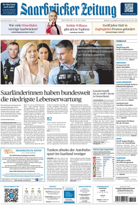 Cover of Saarbruecker Zeitung