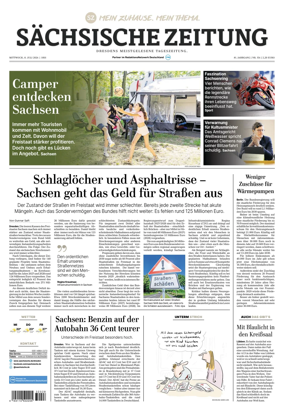 Cover of Sachsische Zeitung (Dresden)
