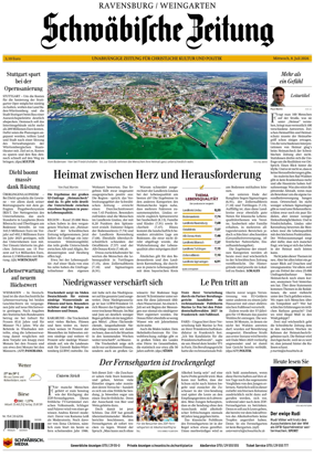 Cover of Schwabische Zeitung (Ravensburg / Weingarten)