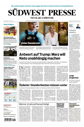 Cover of SUDWEST PRESSE - Neckar-Chronik