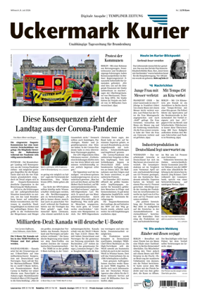 Cover of Templiner Zeitung