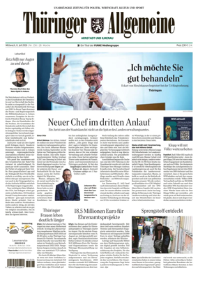 Cover of Thuringer Allgemeine (Arnstadt und Ilmenauz)