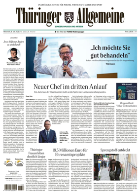 Cover of Thuringer Allgemeine (Sonderhausen und Artern)