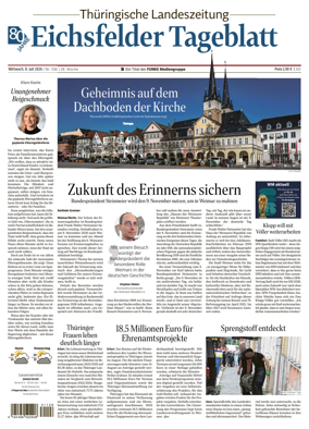 Cover of Thuringische Landeszeitung (Eichsfeld)
