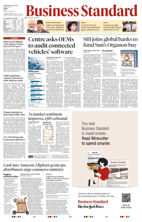 Cover of Business Standard