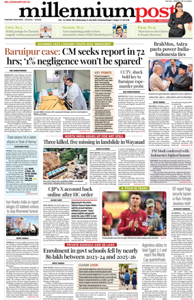 Cover of Millennium Post (Kolkata)