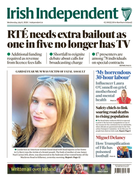 Cover of Irish Independent