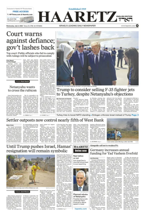 Cover of Haaretz english edition