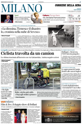 Cover of Corriere della Sera (Milano)