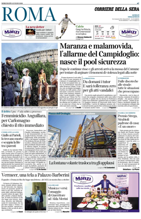 Cover of Corriere della Sera (Roma)