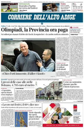 Cover of Corriere dell'Alto Adige