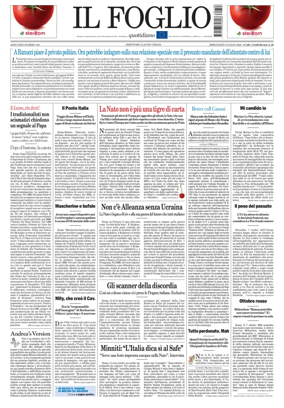 Cover of Il Foglio Quotidiano