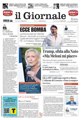 Cover of Il Giornale (Italy)