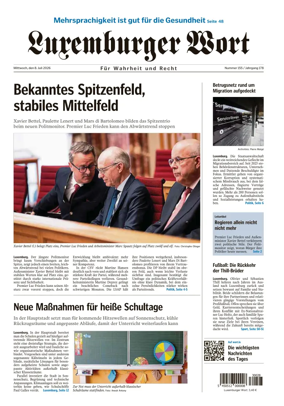 Cover of Luxemburger Wort