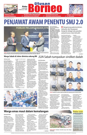 Cover of Utusan Borneo (Sabah)