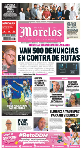 Cover of Diario de Morelos