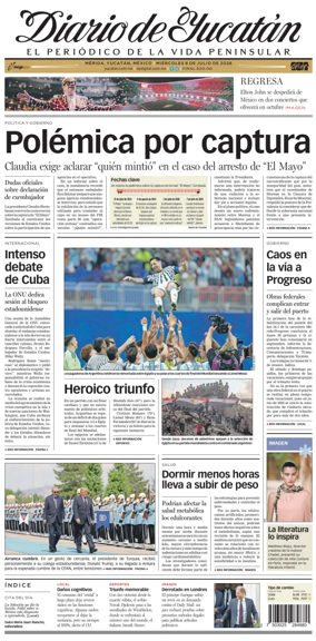 Cover of Diario de Yucatan