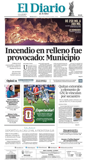 Cover of El Diario de Juarez