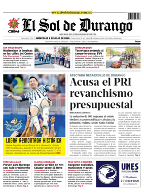 Cover of El Sol de Durango