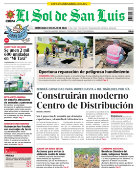 Cover of El Sol de San Luis Potosi