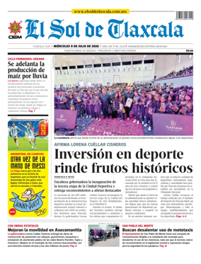 Cover of El Sol de Tlaxcala