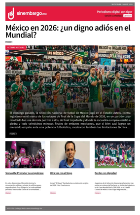 Cover of Sin Embargo Opinion