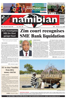 Cover of The Namibian