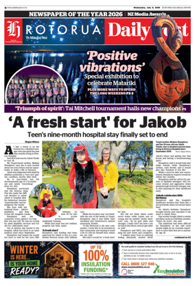 Cover of Rotorua Daily Post