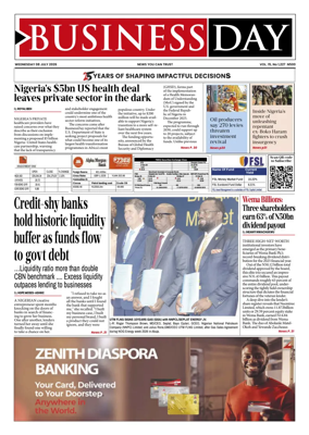 Cover of Business Day (Nigeria)