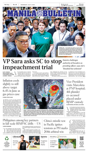 Cover of Manila Bulletin