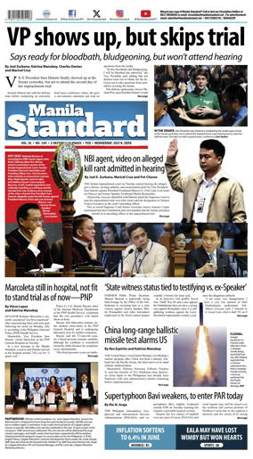 Cover of Manila Standard