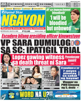 Cover of Pilipino Star Ngayon