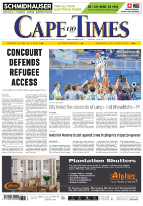 Cover of Cape Times