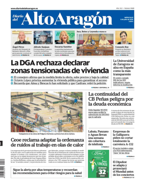 Cover of Diario del Alto Aragon