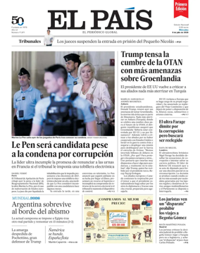 Cover of EL PAIS primera edicion