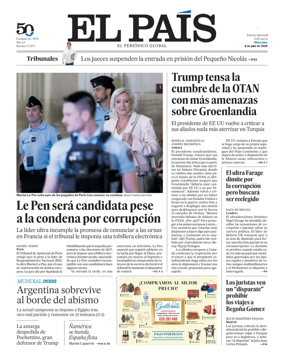 Cover of El Pais (Galicia)