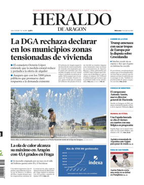 Cover of Heraldo de Aragon