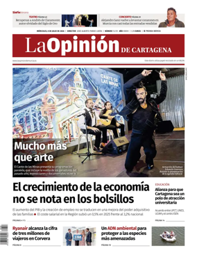Cover of La Opinion de Murcia (Cartagena)