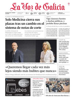 Cover of La Voz de Galicia (Deza)