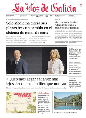 Cover of La Voz de Galicia (Monforte)