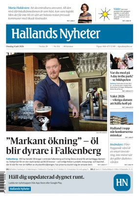 Cover of Hallands Nyheter