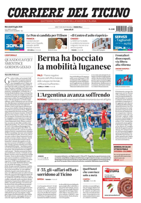 Cover of Corriere del Ticino