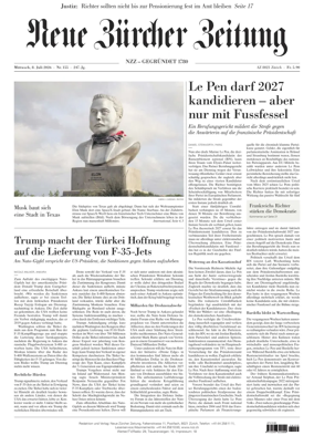 Cover of Neue Zurcher Zeitung