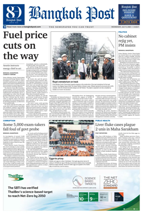 Cover of Bangkok Post