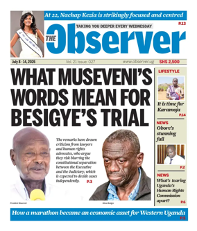 Cover of The Observer (Uganda)