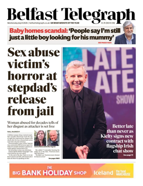 Cover of Belfast Telegraph