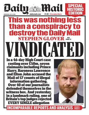 Cover of Daily Mail