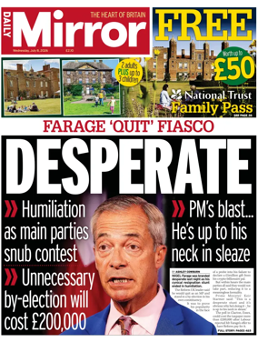 Cover of Daily Mirror