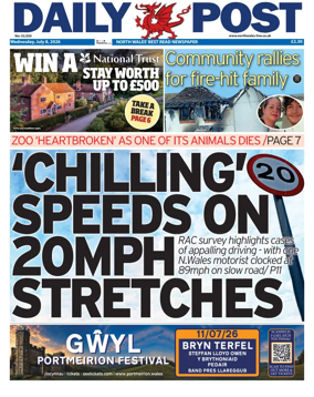 Cover of Daily Post (North Wales)