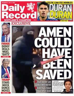 Cover of Daily Record